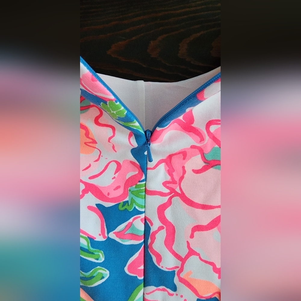 Lilly Pulitzer Pink and Blue Floral Mini Dress - Picture 6 of 6